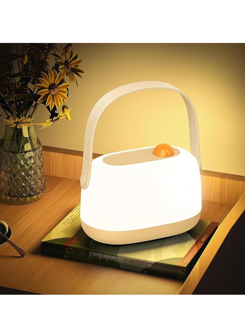 Night Light Portable Night Light Kids Bedside Lamp Bedside Lamp Charge & Use Simultaneously Stepless Dimming Perfect for Sleep Aid and Childcare Ideal for Bedroom Camping and Office