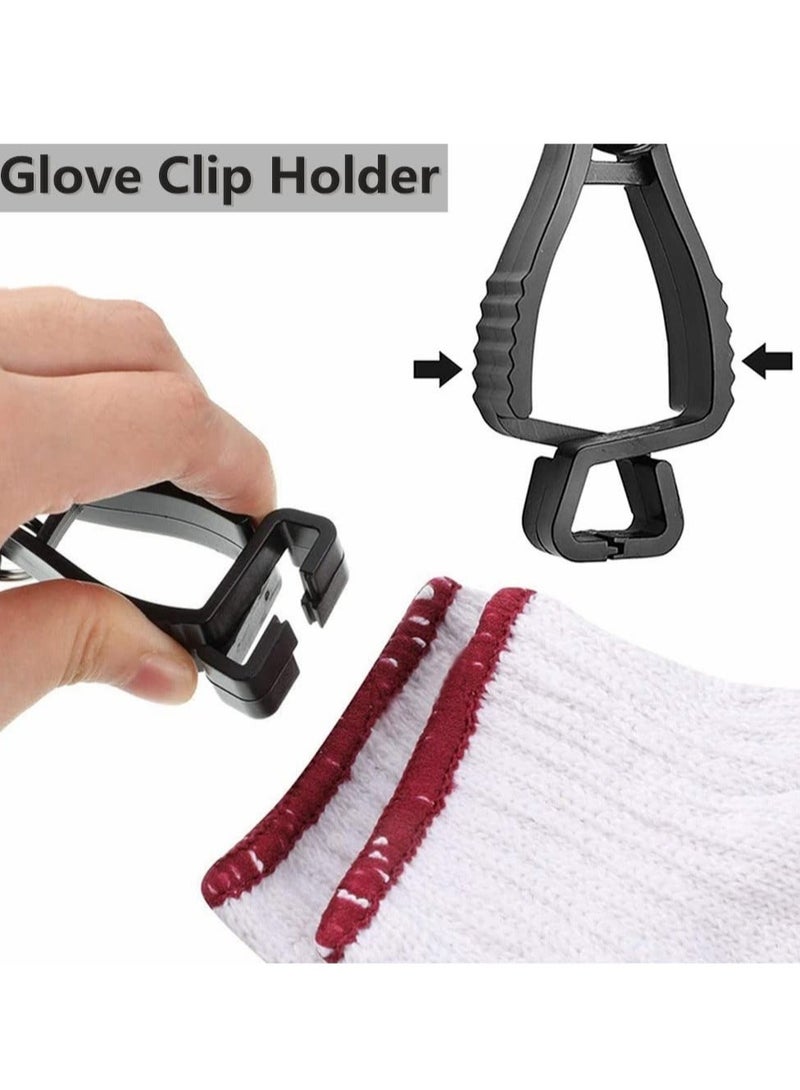 Glove Clips 4Pcs Glove Clamp Grabber Work Gloves Clips Glove Clip Holder Hanger Towels Glove Holder for Workers Firefighters Construction Sites