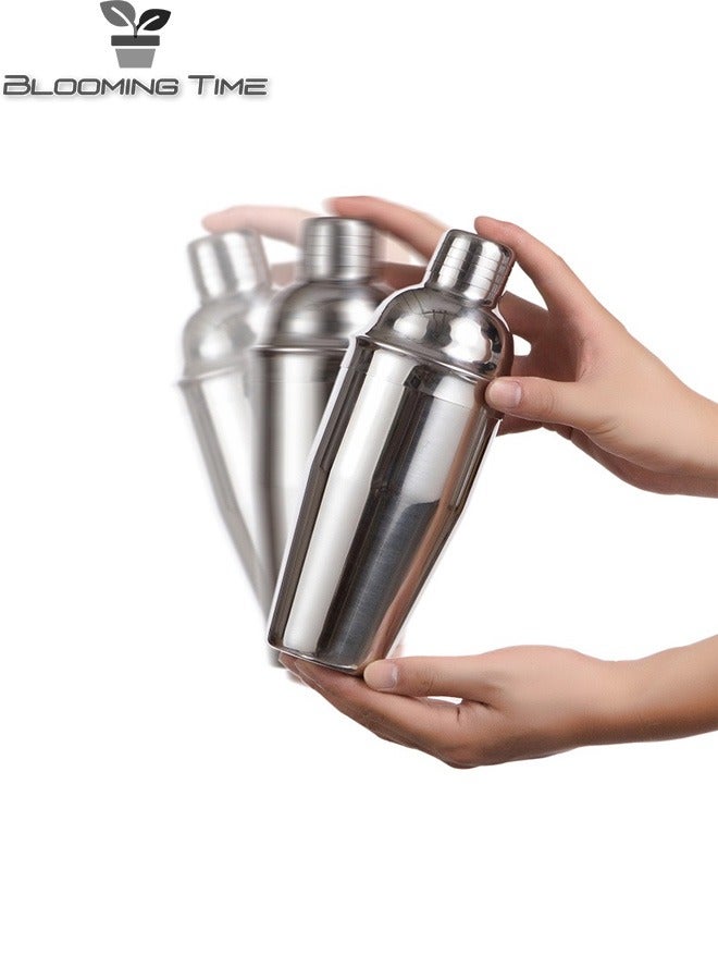 9 piece cocktail shaker set silver/black