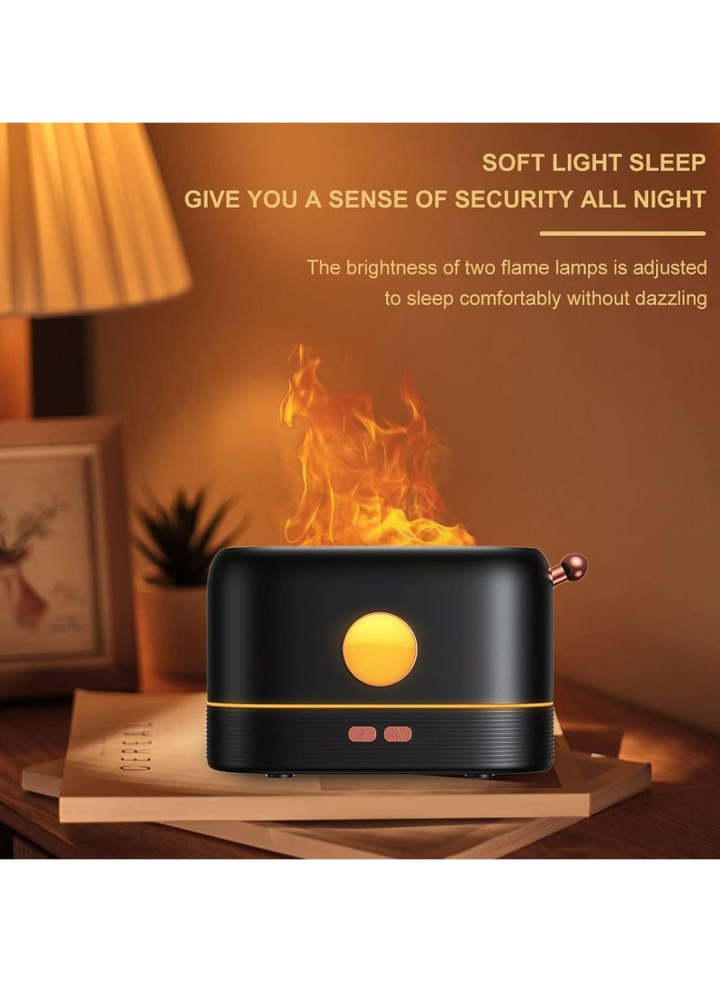 USB Charging Three Colors  Noiseless Flame Air Essential Oil Aroma Diffuser For Home Bedroom Office And Yoga Room