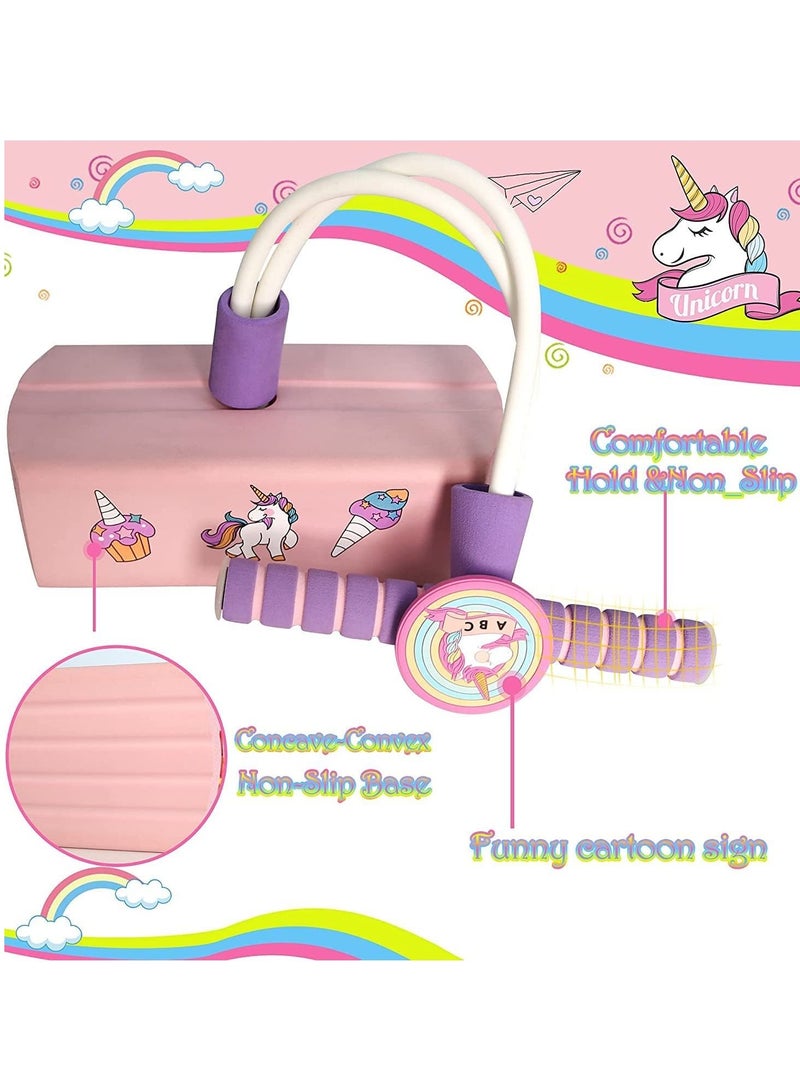 Unicorn girls toys Age 4+ Kids Toys Pogo Jumper With Light Boys Toys Gift for Kids Pink