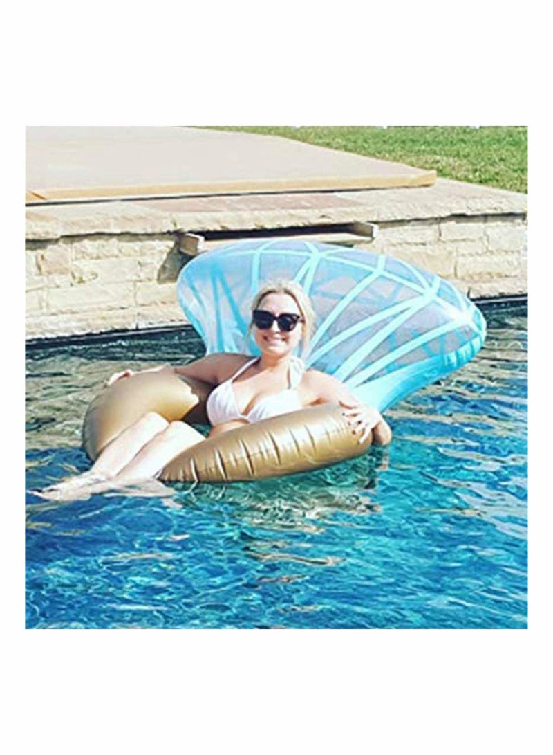 Large Inflatable Diamond Ring Swimming Ring Floating Bed Float Pool Lounger Giant Floats Ride Boat Raft for Pool Party Beach Swimming Pool Toys for Adult and Kids