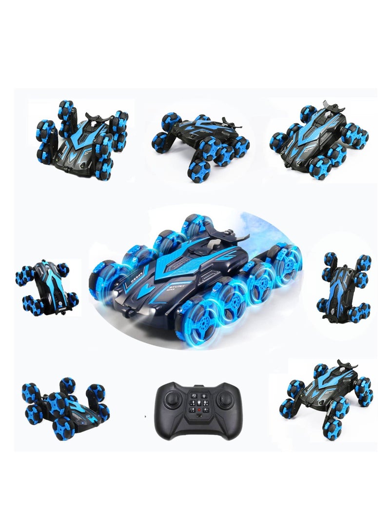 8WD RC Stunt Car 360 Spin Flip RC Stunt Car with Light and Cool Spray Gift for Boys