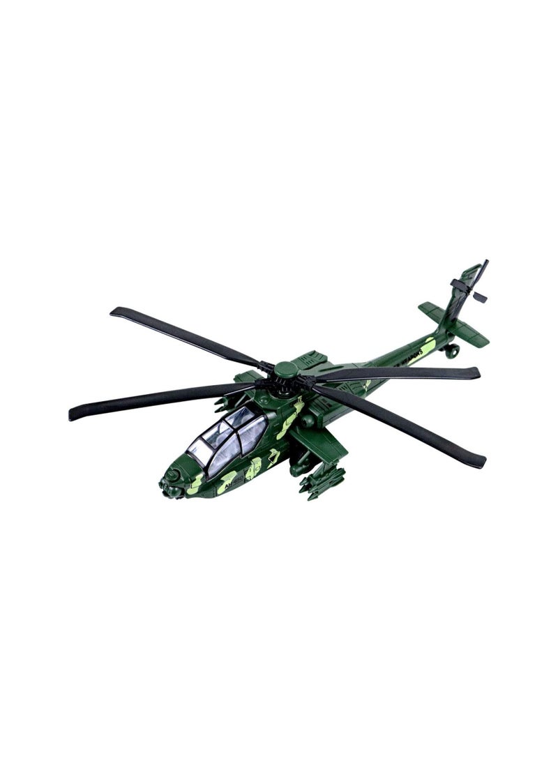 Military Helicopter Toy, Air Force Combat Military Fighter Model with Lights and Sounds, Army Plane Toys for Kids Boys Girl Gift