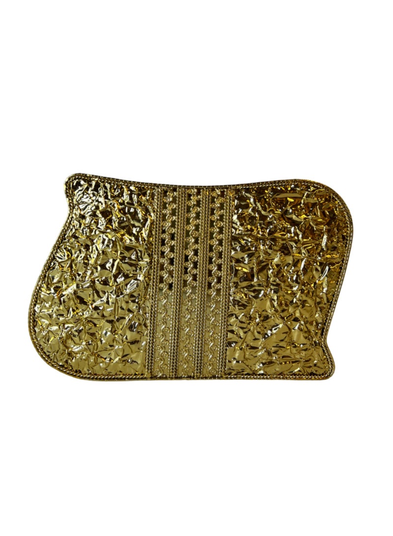Twisted Square Brass Clutch