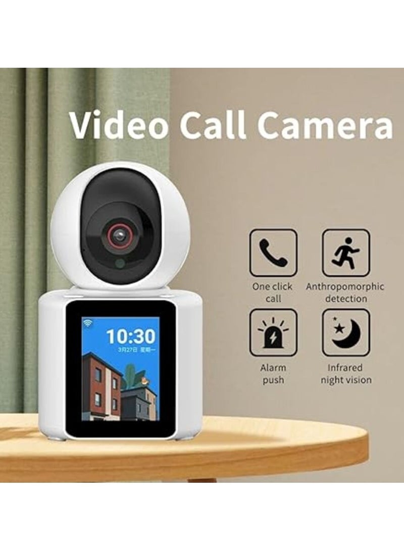 Video Calling Camera Smart Wi-Fi Camera 2.8 Inch IPS Screen Two-Way Video Talk 1080P Wireless Camera For Remote Viewing Surveillance And Monitor