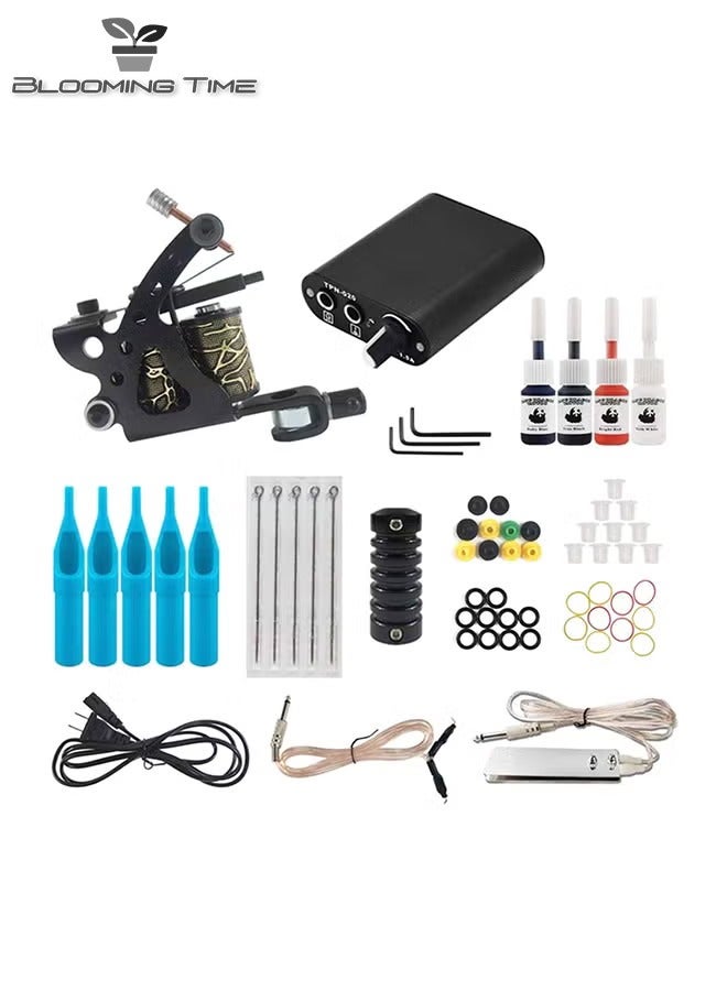 Starter Tattoo Machine Kit Set 4 colors