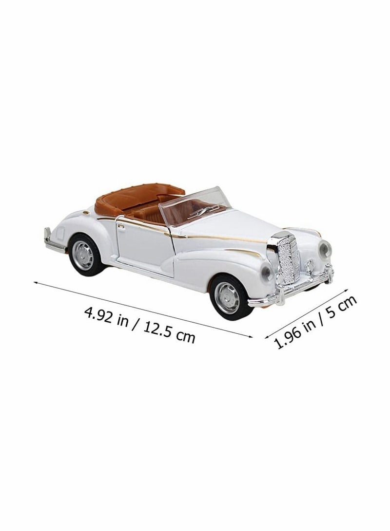 Vintage Car Model Retro Car Model Toy Diecast Vehicle Classic Car Figurine Collectible for Kids Adults Gift Car Lover Present Black