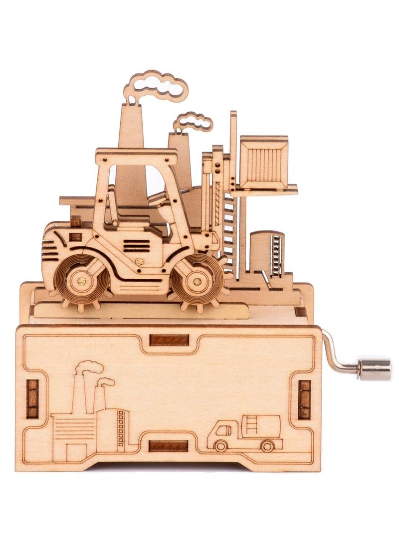 3D Wooden Puzzle, Wooden Music Box Kits, Hand Crank Music Box, DIY Crafts Wood Model Building Kit for Adults, Home Decor Hobbies Idea Valentines Day Gifts for Him Teens
