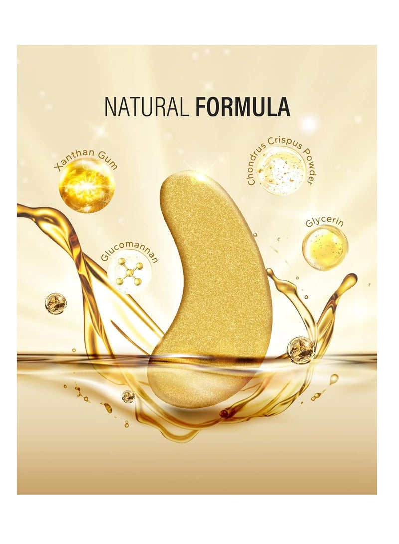 Maskiss 24k Gold Under Eye Patches (25 Pairs), eye mask, Collagen Skin Care Products, Eye Patches for Puffy Eyes, eye masks for dark circles and puffiness