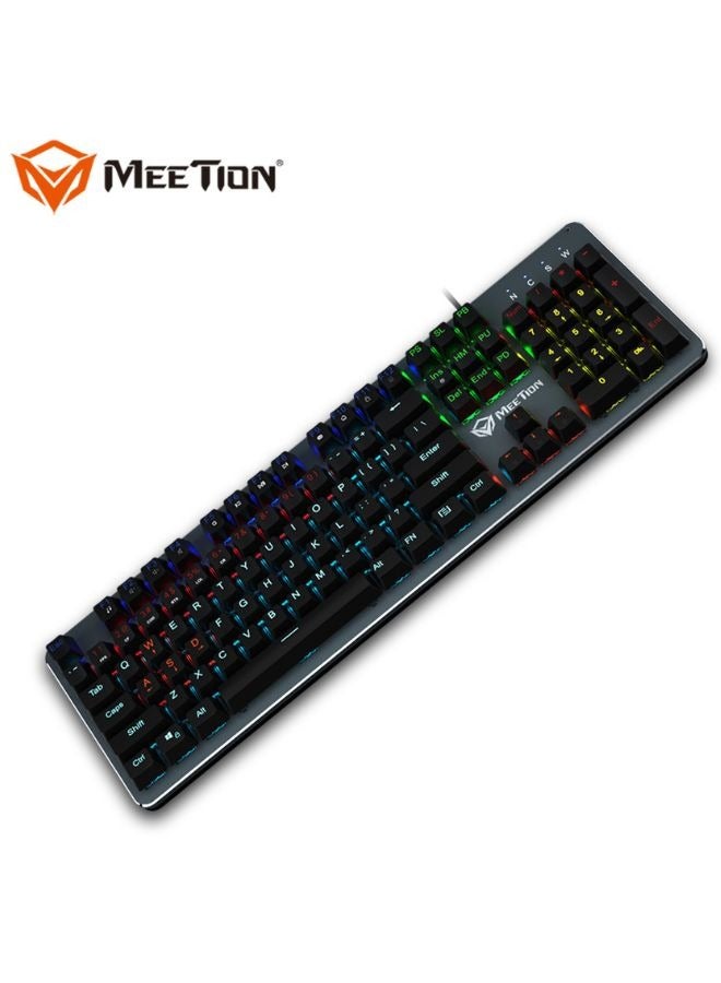 Basic Mechanical Gaming Keyboard Full keys Anti-ghosting Classic Design, Ultimate Enjoyment, RGB Backlighting Mk007, Black