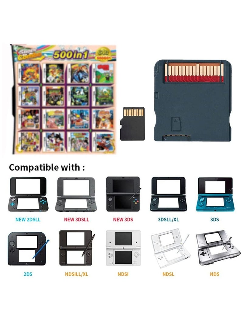 500-in-1 DS Game Super Combo for NDS/NDSL/DSi/DSi XL/DSi LL/3DS/3DSXL/3DSLL/2DS/NEW 3DS/NEW 3DS XL