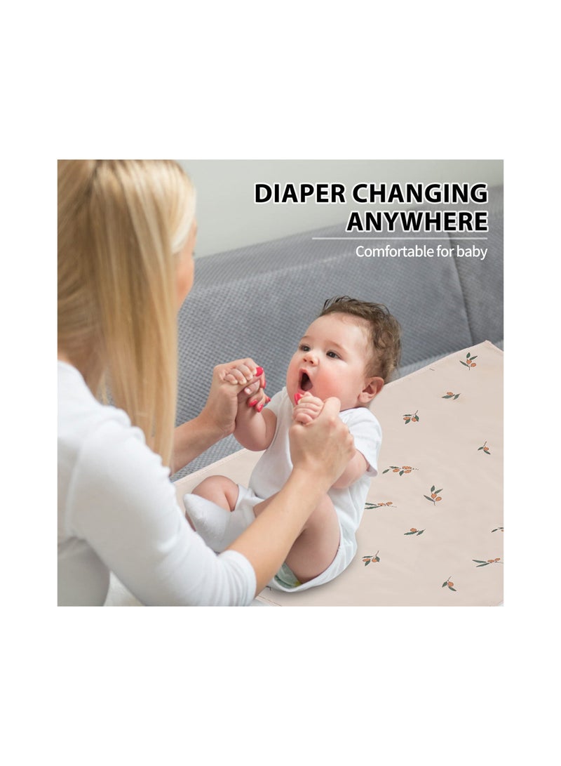 Portable Baby Changing Pad, Travel Waterproof Changing Mat for Newborn Baby, Reusable Foldable Changing Mat for Toddlers, Baby, Newborns, Newborns Toddlers Shower Gifts, 50*70 Cm