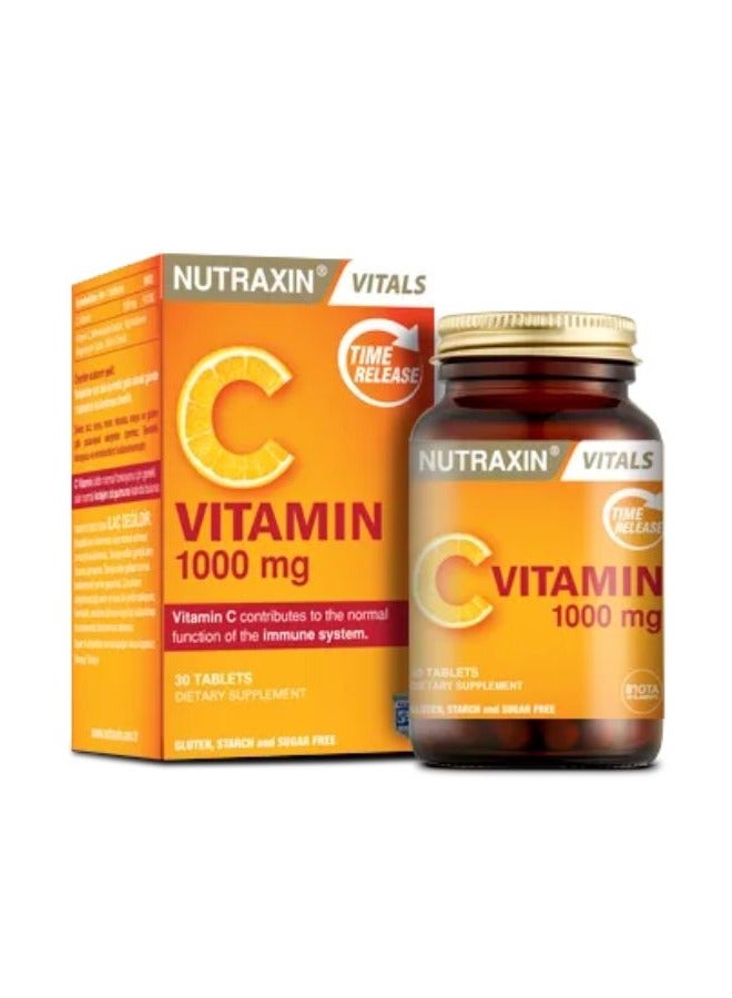 NUTRAXIN Vitals Vitamin C 1000mg 30 tablets