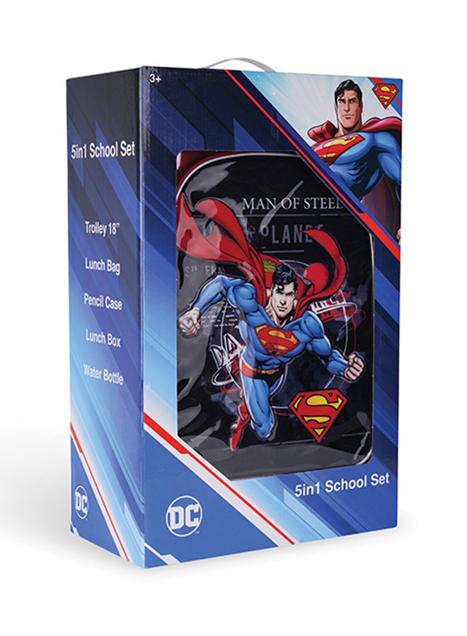 5 In 1 Superman Man Of Tomorrow Trolley Box Set, 18 inches