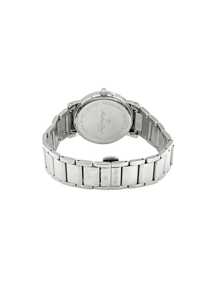 City Metal 38mm H611251MAN Men's Quartz Stainless Steel Strap, Casual Watch, Silver