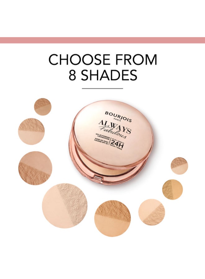 Always Fabulous Powder Foundation - 100 - Rose Ivory, 7Grams