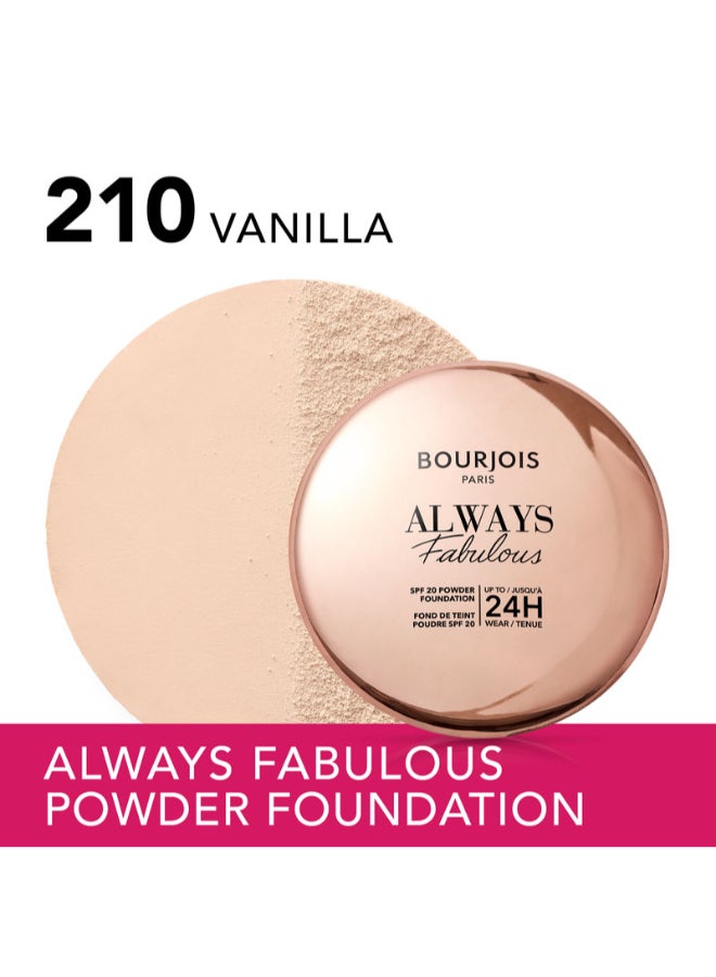 Always Fabulous Powder Foundation - 210 - Vanilla, 7Grams