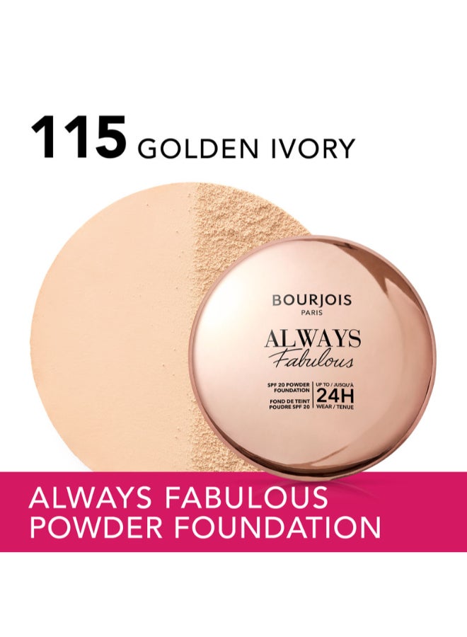Always Fabulous Powder Foundation - 115 - Gramsolden Ivory, 7Grams