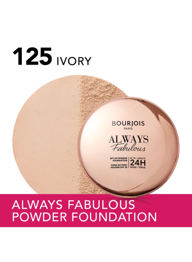 Always Fabulous Powder Foundation - 125 - Ivory, 7Grams