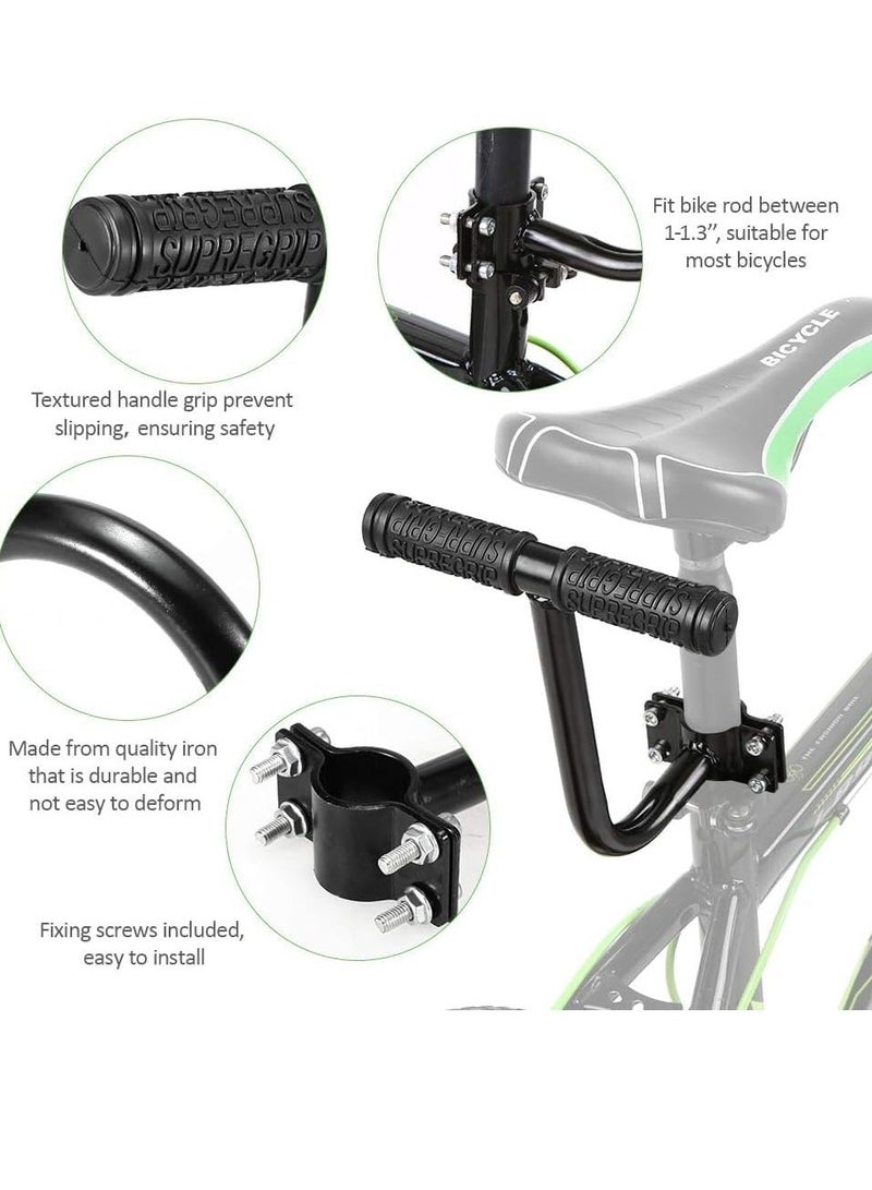 Sport Bicycle Trainer, Bike Training Children Cycling Bike Safety Balance Push Bar Kids Learning Push Handle Bar