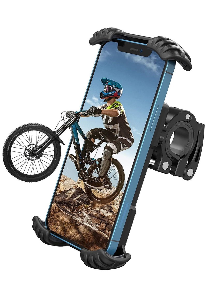 Bike Phone Holder, Adjustable Bike Phone Mount Bicycle Motorcycle Phone Holder Mount - 360° Rotatable Anti-shake Super Stable Mountain Bike Holder Accessories for 4.7
