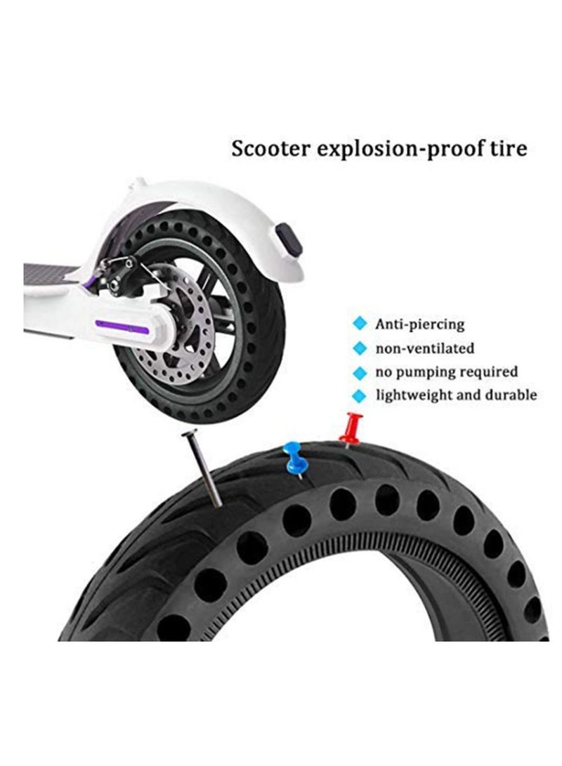 Electric Scooter Replacement Tires, Rubber Solid Wheel Honeycomb Tire Grip/ Friction Non-Slip Tire Tubeless e Scooter Accessories for Xiaomi 8.5 x2 M365/Pro Electric Scooter (2 Pcs 8.5 inch)