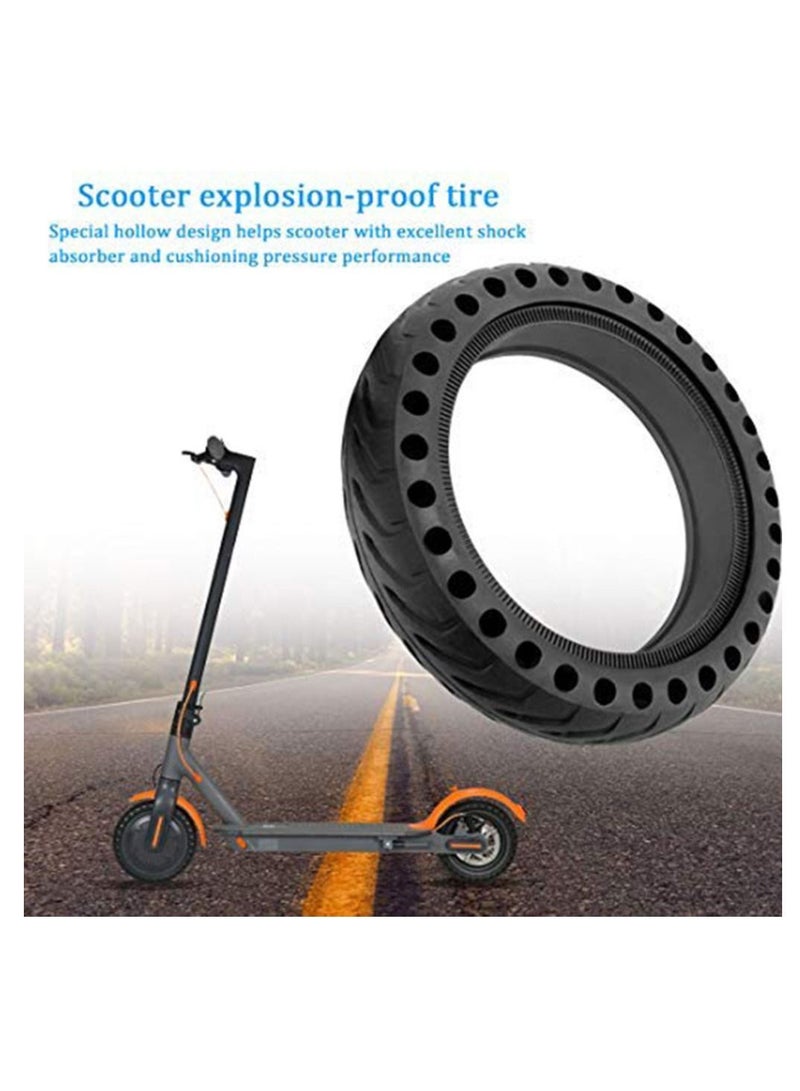Electric Scooter Replacement Tires, Rubber Solid Wheel Honeycomb Tire Grip/ Friction Non-Slip Tire Tubeless e Scooter Accessories for Xiaomi 8.5 x2 M365/Pro Electric Scooter (2 Pcs 8.5 inch)
