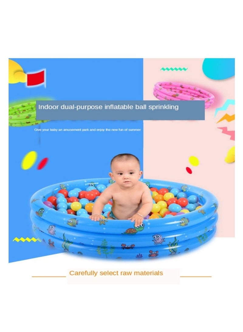 Inflatable Swimming Pool,Home Paddling Pool Family Inflatable Lounge Pool for Kids,Toddlers, Infant & Adult,51.2 * 15.7in Summer Water Party (Pink)