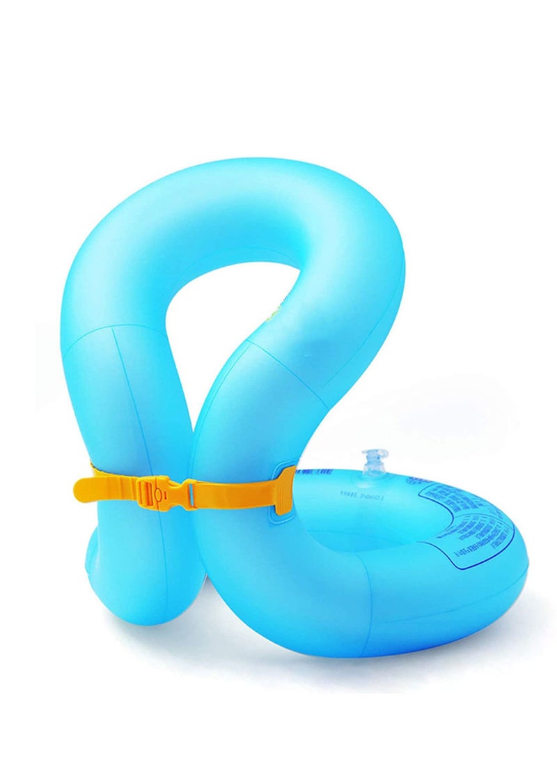 Swim Vest, for Kids 30-90 lbs 4-10 Years Old Inflatable Swimming Floaties with Adjustable Safety Buckle & Dual airbags for Boys Girls Water Vest for Pool Beach Lake & Ocean