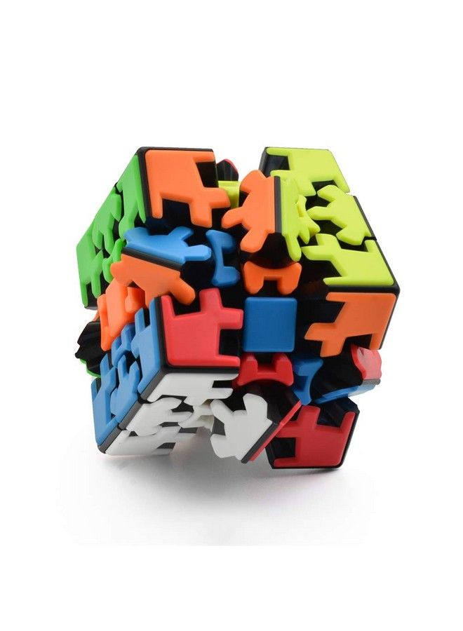Gear Cube 3×3 Gear Magic Cube Stickerless 3D Puzzle Gear Cube Twisty 3D Puzzle Brain Teasers Puzzles Toys