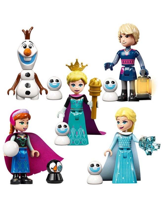 5PCS Frozen Series Characters Mini Action Figures Set, High Quality Mini Frozen Figures Series Stitching Toys Playsets, Frozen Toys for Desktop Decorations/Collectibles, Gifts for Fans