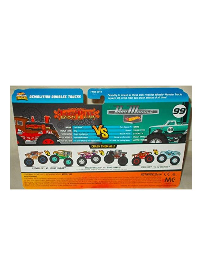 2-Piece Loco Punk And Pure Muscle Die-Cast Vehicle Set