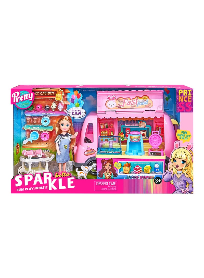 Sparkle Bella Princess Fun Play House - Dessert Time Role Play - for Ages 3 and Up