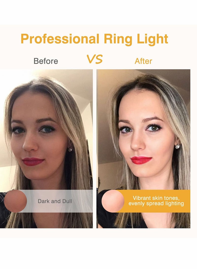 Clip-on Selfie Ring Light, LED Rechargeable Circle Light for Phone