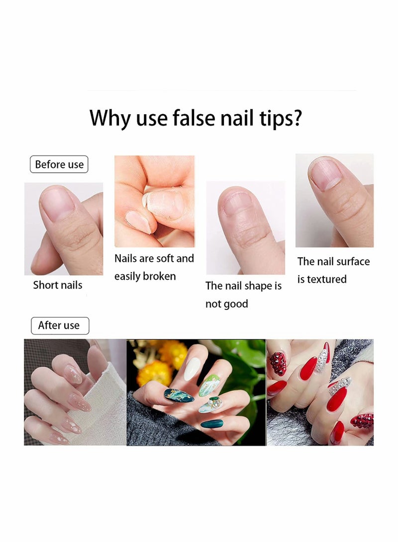 Boxed Ultra-thin Clear False Nails Tips