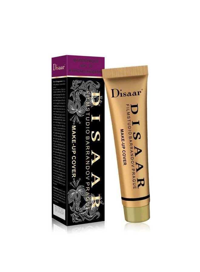 Foundation Makeup Cover Creamy Concealer Waterproof Spf30 Hypoallergenic (103 Nude)