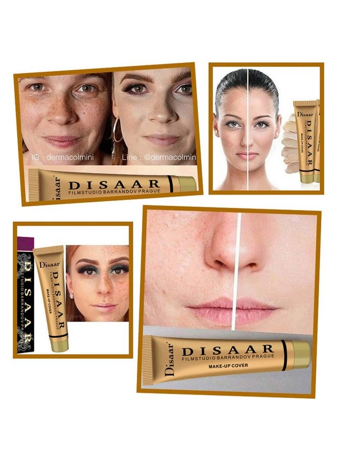 Foundation Makeup Cover Creamy Concealer Waterproof Spf30 Hypoallergenic (103 Nude)