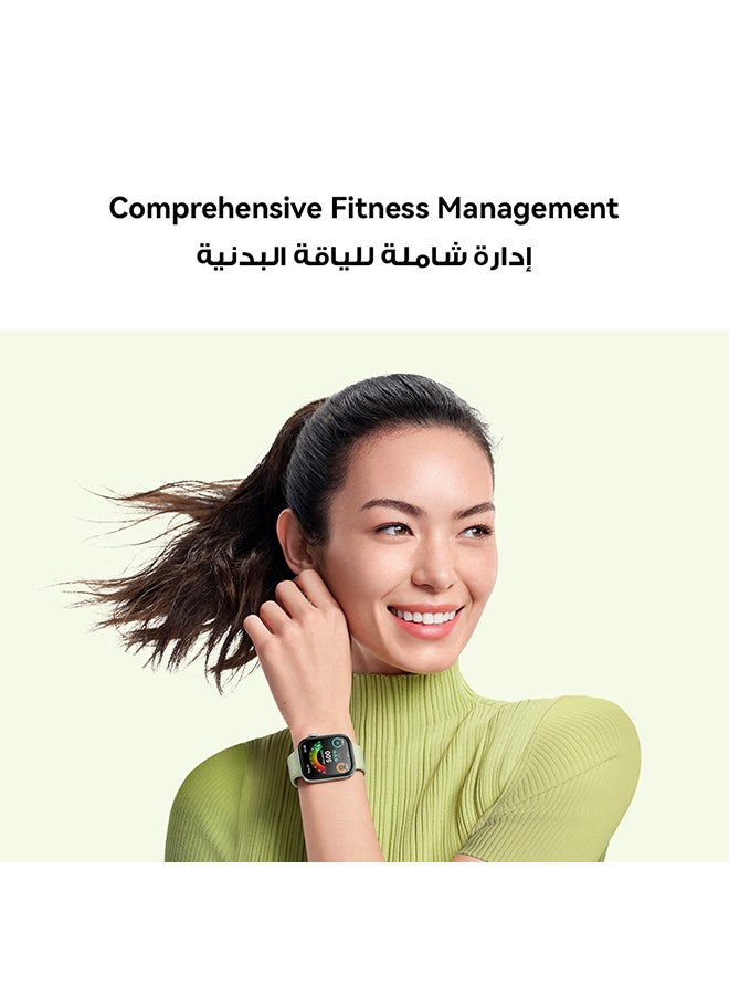 Watch Fit 3 Smartwatch, 1.82 Inch Amoled Display, Comfortable And Stylish Design, Scientific Workout Coach, Upgraded Health Management, Compatible With iOS And Android Moon White
