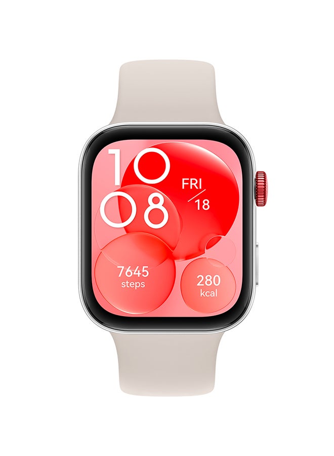 Watch Fit 3 Smartwatch, 1.82 Inch Amoled Display, Comfortable And Stylish Design, Scientific Workout Coach, Upgraded Health Management, Compatible With iOS And Android White