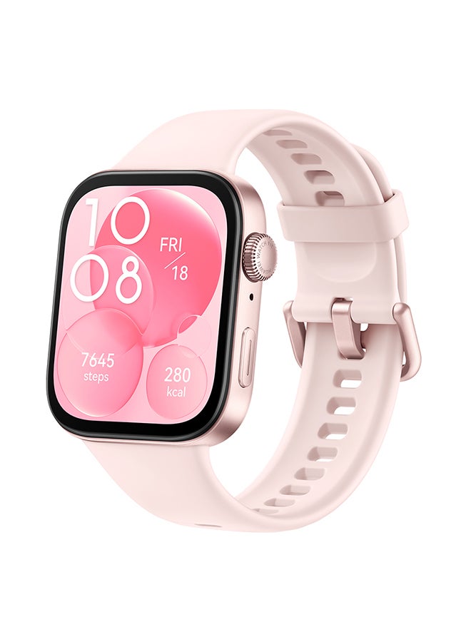 Watch Fit 3 Smartwatch, 1.82 Inch Amoled Display, Comfortable And Stylish Design, Scientific Workout Coach, Upgraded Health Management, Compatible With iOS And Android Pink