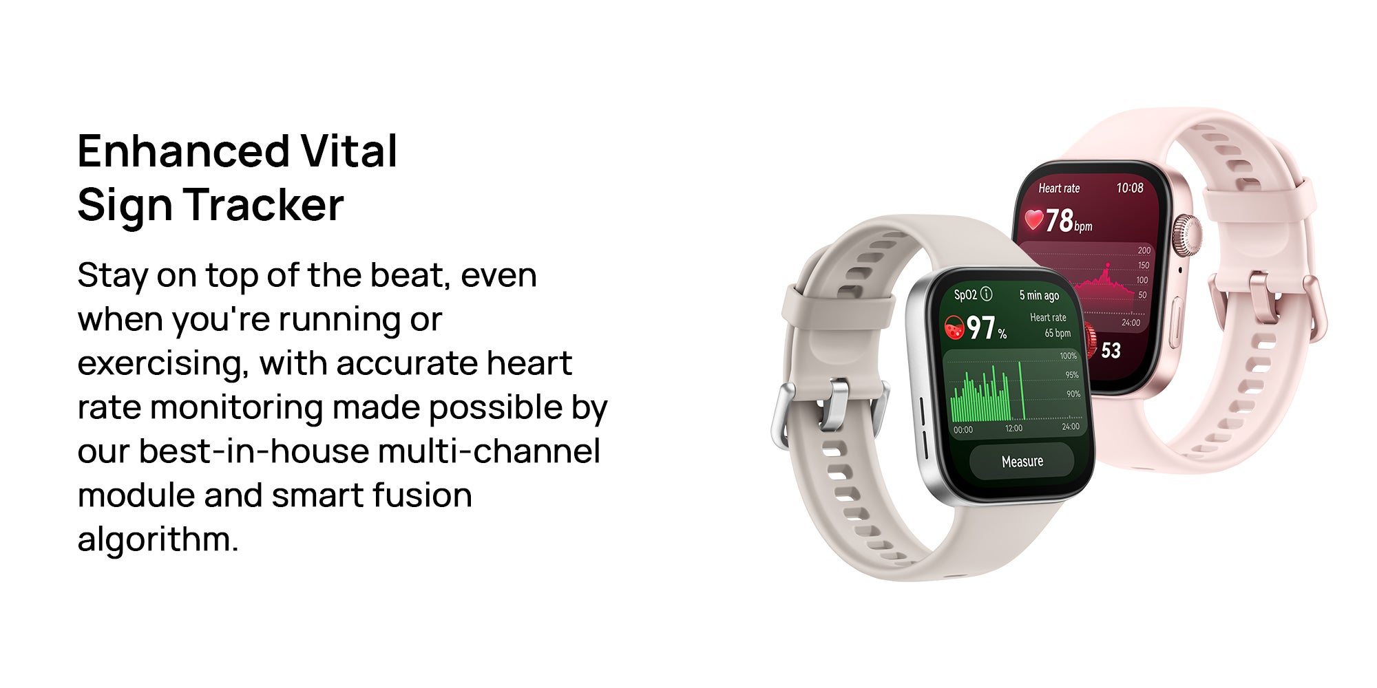 Watch Fit 3 Smartwatch, 1.82 Inch Amoled Display, Comfortable And Stylish Design, Scientific Workout Coach, Upgraded Health Management, Compatible With iOS And Android Pink