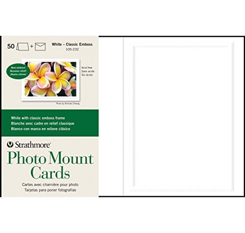 50-Piece Photo Mount Card Set