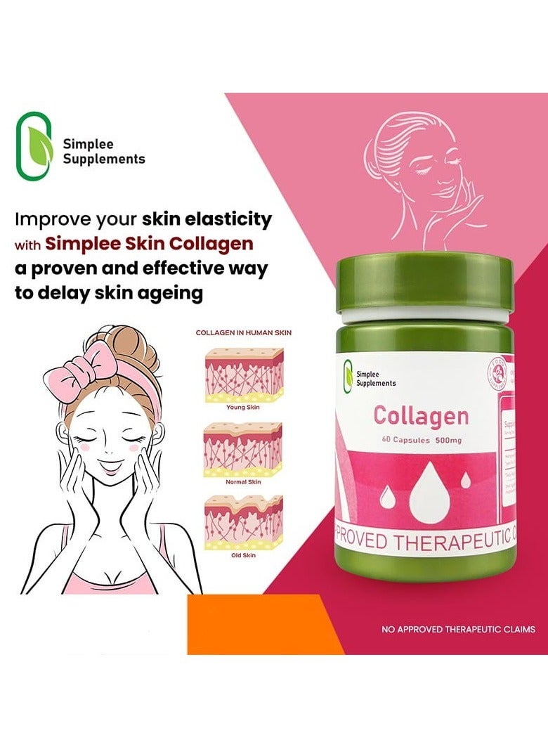 Simplee suplement collagen 60 capsules 500mg