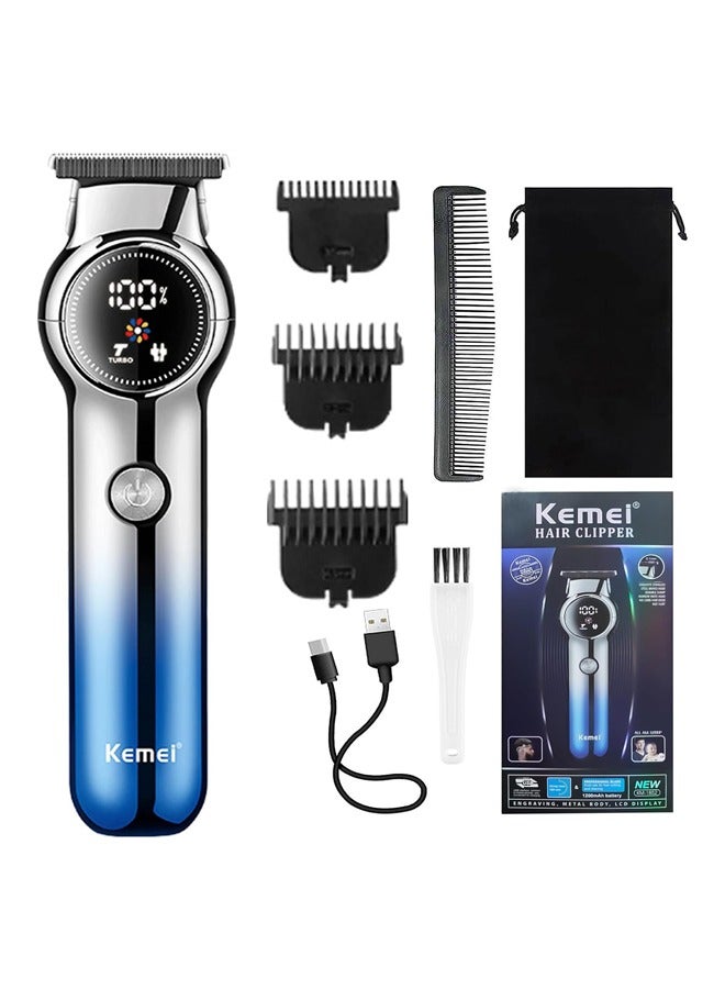 Kemei Trimmer Professional Cordless Hair Clipper for Men Electric Beard Trimmers Barber Hair Cuttings Kit, T Blade Outliner Trimmers for Men, KM-1852