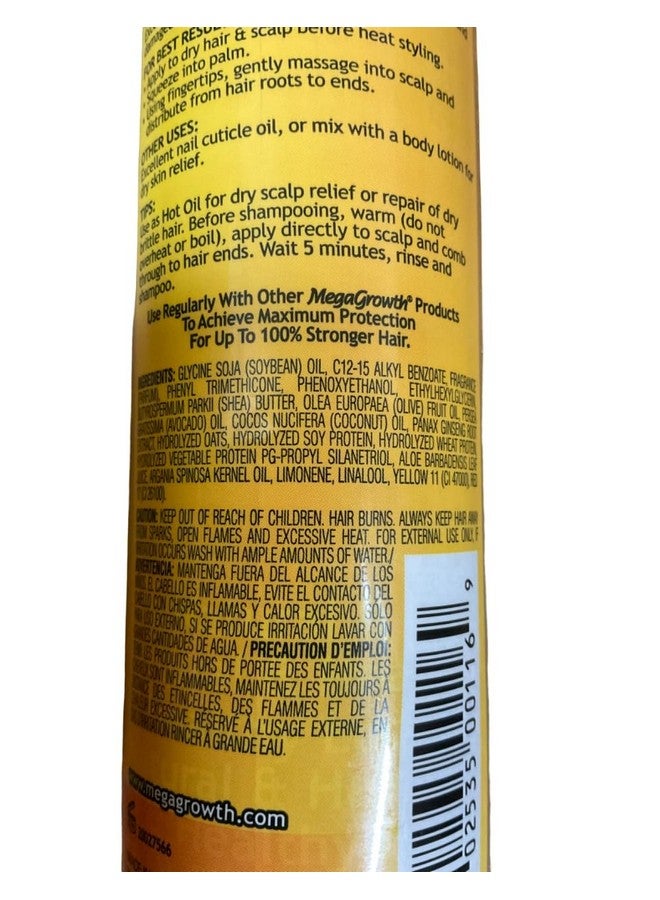 Mega Growth Antibreakage Hair Growth Oil 8 Oz (Pack Of 5)