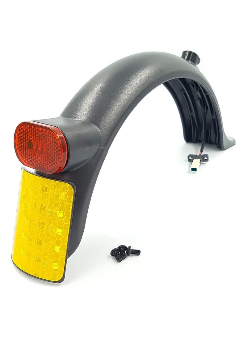 Rear Fender Mudguard with Led Light Compatible For Xiaomi M365 1S Essential Pro 2 Electric Scooter - Spare Parts for E-scooter