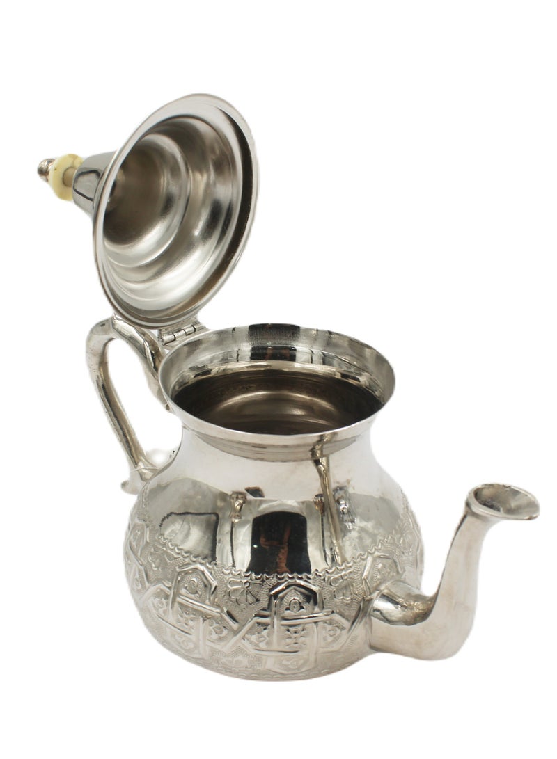 MOROCCAN ARABIC TRADITIONAL SILVER PLATED TEAPOT