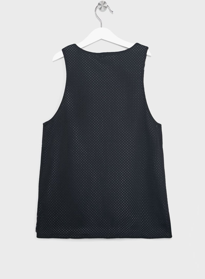 Logo Jersey Tank Reversible Vest