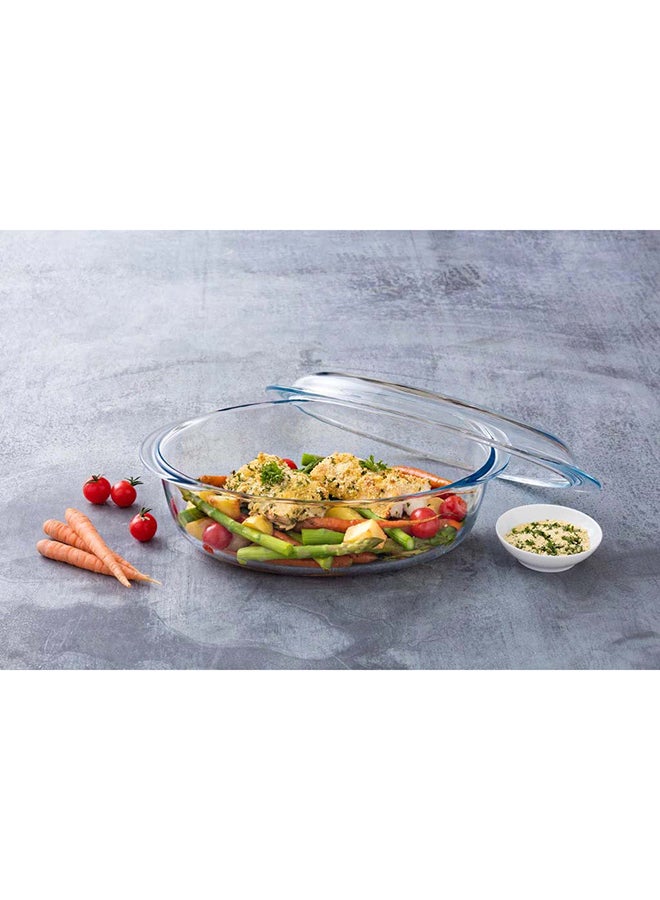 Pyrex- Wow Essential Casseroles Oval 4L 459A000-N CLEAR 4Liters
